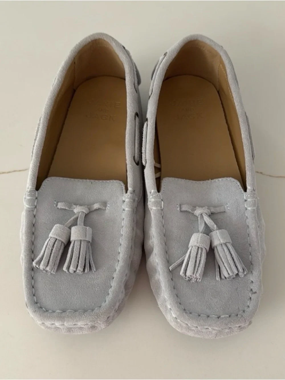 Janie and Jack Suede Tassel Driving Shoe